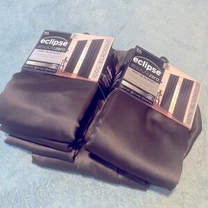 Blackout silky curtains